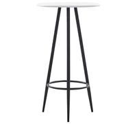 vidaXL Bar Table White 60x107.5cm MDF Bistro Table Coffee Desk Counter Stand