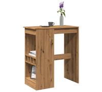 vidaXL Bar Table with Racks Artisan Oak 90x47.5x103.5 cm Engineered Wood