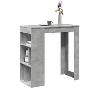 Bar Table with Racks Kitchen Pub Table Bistro Table Engineered Wood vidaXL