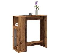 vidaXL Bar Table with Racks Old Wood 101x40x103.5 cm Engineered Wood