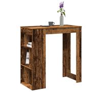 vidaXL Bar Table with Racks Old Wood 102x50x103.5 cm Engineered Wood