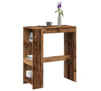 vidaXL Bar Table with Racks Old Wood 90x40x103.5 cm Engineered Wood