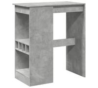 vidaXL Bar Table with Racks Concrete Grey 90x47.5x103.5 cm Engineered Wood