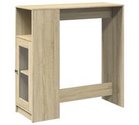 vidaXL Bar Table with Racks Sonoma Oak 101x40x103.5 cm Engineered Wood