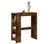 vidaXL Bar Table with Racks Smoked Oak 90x40x103.5 cm Engineered Wood UK