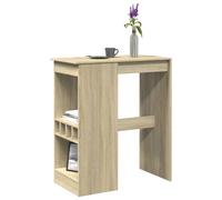 vidaXL Bar Table with Racks Sonoma Oak 90x47.5x103.5 cm Engineered Wood
