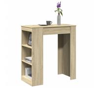 vidaXL Bar Table with Racks Sonoma Oak 95x47x103.5 cm Engineered Wood