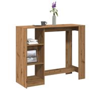 vidaXL Bar Table with Shelf Artisan Oak 124x46x103.5 cm Engineered Wood