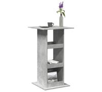 vidaXL Bar Table with Storage Concrete Grey 60x60x102 cm Engineered Wood