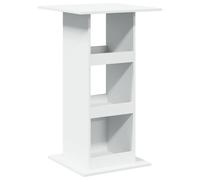 vidaXL Bar Table with Storage Counter Table Bistro Table White Engineered Wood