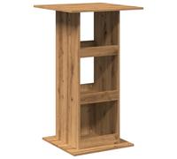 vidaXL Bar Table with Storage Pub Bistro Table Artisan Oak Engineered Wood