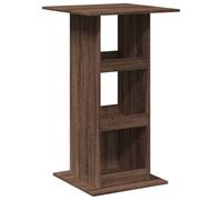 vidaXL Bar Table with Storage Pub Table Bistro Table Brown Oak Engineered Wood