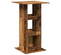 vidaXL Bar Table with Storage Pub Table Bistro Table Old Wood Engineered Wood
