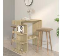 vidaXL Bar Table with Storage Rack Sonoma Oak 100x50x101.5 cm Engineered Woo NEW