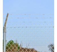 vidaXL Barbed Wire Silver 100 m Hot-dip Galvanised Steel