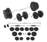vidaXL Barbell and Dumbbell Set 60 kg