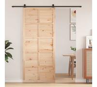 VidaXL Barn Door 100 X 2.5 X 208 Cm Solid Pine Wood Natural