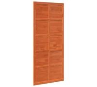 vidaXL Barn Door 90 x 2.5 x 208 cm Solid Pine Wood Wax Brown