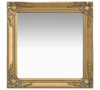 vidaXL Baroque Gold Wall Mirror 60x60 cm - Antique Bevelled Frame, Hanging Mirror, 8720286009512