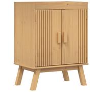 vidaXL Base Cabinet Olden Brown 60 x 40 x 80 cm Solid Pine wood, Bathroom Shelvi