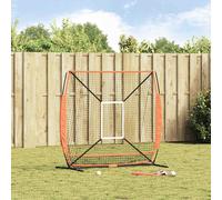 vidaXL Baseball Practice Net Black 180 x 59.5 x 152.5 cm Polyester