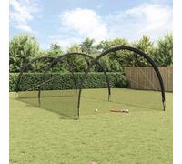 vidaXL Baseball & Softball Black 70 x 35 x 24 cm Polyester