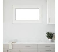 vidaXL Basement Window "RISOR" 100x60 cm Tilt&Turn DIN Left White