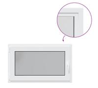 vidaXL Basement Window "RISOR" 100x60 cm Tilt&Turn DIN Left White
