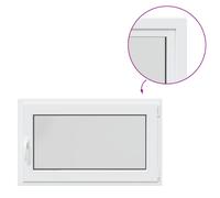 vidaXL Basement Window "RISOR" 100x70 cm Tilt&Turn DIN Right White