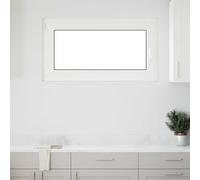 vidaXL Basement Window "RISOR" 110x60 cm Tilt&Turn DIN Left White