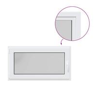 vidaXL Basement Window "RISOR" 110x60 cm Tilt&Turn DIN Left White