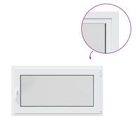 vidaXL Basement Window "RISOR" 110x60 cm Tilt&Turn DIN Right White
