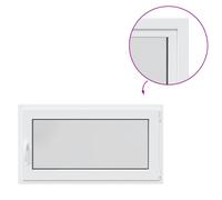 vidaxl risor Basement Window 110x70 cm tilt and Turn Edge Seal PVC Double Thermal Glazing u-Shaped core Two Ventilation Modes