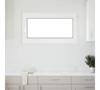 vidaXL Basement Window "RISOR" 110x70 cm Tilt&Turn DIN Right White