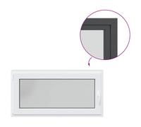 vidaXL Basement Window "RISOR" 120x60 cm Tilt&Turn DIN Left Anthracite