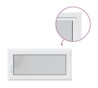 vidaXL RISOR Basement Window - 120x60 cm PVC Frame with Tilt&Turn Functionality, Thermal Insulation, and Leak Protection - Ideal for Garage, Shed, and Living Spaces