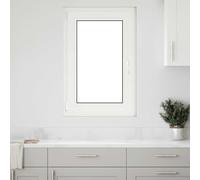 vidaXL Basement Window "RISOR" 60x100 cm Tilt&Turn DIN Left White