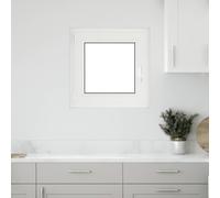vidaXL Basement Window RISOR 60x60 cm Tilt&Turn DIN Left White egress window