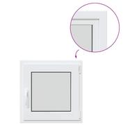 vidaXL Egress Window RISOR 60x60 cm - Vinyl Basement/Garage Window with Tilt & Turn Right Function and Dual Glazing
