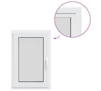 vidaXL Basement Window RISOR 60x90 cm Tilt&Turn DIN Left White egress window