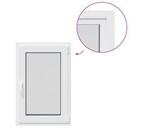 vidaXL Basement Window "RISOR" 60x90 cm Tilt&Turn DIN Right White