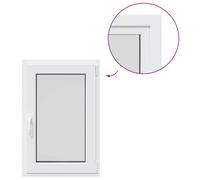 vidaXL Basement Window RISOR 60x90 cm Tilt&Turn DIN Right White egress window