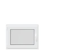 vidaXL Basement Window RISOR 80x50 cm Tilt&Turn Anthracite - PVC Frame with Double Thermal Glazing for Basements, Garages, Sheds