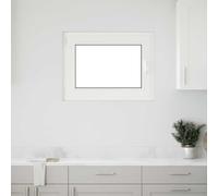 vidaXL Basement Window RISOR 80x60 cm Tilt&Turn DIN Left White egress window