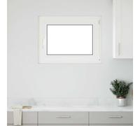 vidaXL Basement Window "RISOR" 80x60 cm Tilt&Turn DIN Right Anthracite