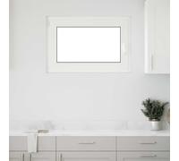 vidaXL Basement Window RISOR 90x50 cm Tilt&Turn DIN Left White egress window