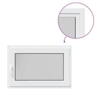 vidaXL Basement Window RISOR 90x50 cm Tilt&Turn DIN Right White egress window