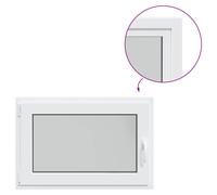 vidaXL Basement Window RISOR 90x60 cm Tilt&Turn DIN Left White egress window