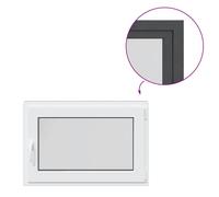 vidaXL Basement Window RISOR 90x70 cm Tilt&Turn DIN Right Anthracite