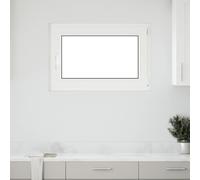 vidaXL Basement Window "RISOR" 90x70 cm Tilt&Turn DIN Right White